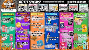 King of Budz Taylor WAXY WEDNESDAY 15% OFF