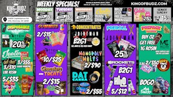 King of Budz - Monroe MONROE WEEKLY DEALS