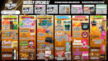 King of Budz Taylor WEEKLY HOT DEALS
