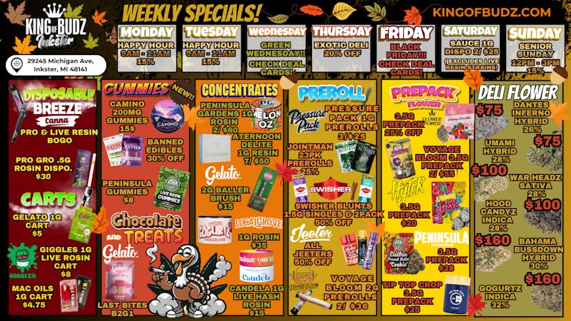 King of Budz Inkster Holiday Specials with K.O.B Inkster!