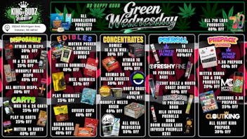 King of Budz Inkster GREEN WEDNESDAY'S BEST DEALS!