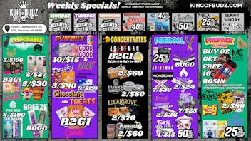 King of Budz - Monroe MONROE WEEKLY DEALS