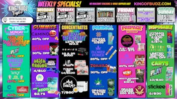 King of Budz Taylor Taylor Weekly Deals