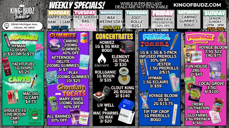 King of Budz Inkster 25 Days of Christmas: Week 1!