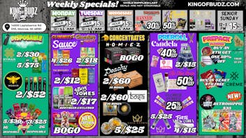 King of Budz - Monroe KOB MONROE WEEKLY DEALS