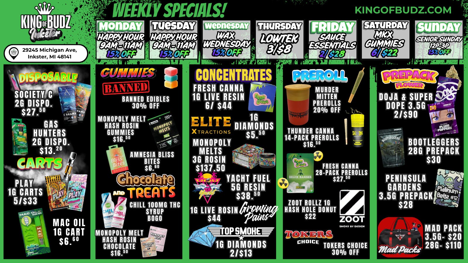 King of Budz Inkster NEW YEAR, CHECK US OUT!