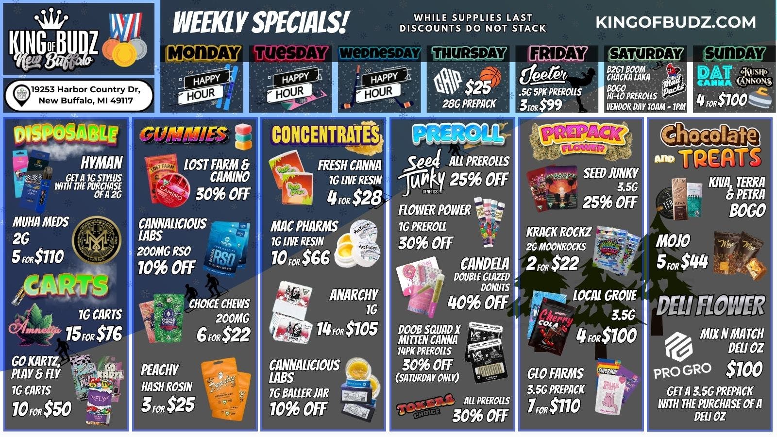 King of Budz - New Buffalo Shop New Buffalo's Lowest Prices !!!