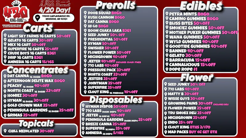 King of Budz - Monroe 420 AT KOB MONROE