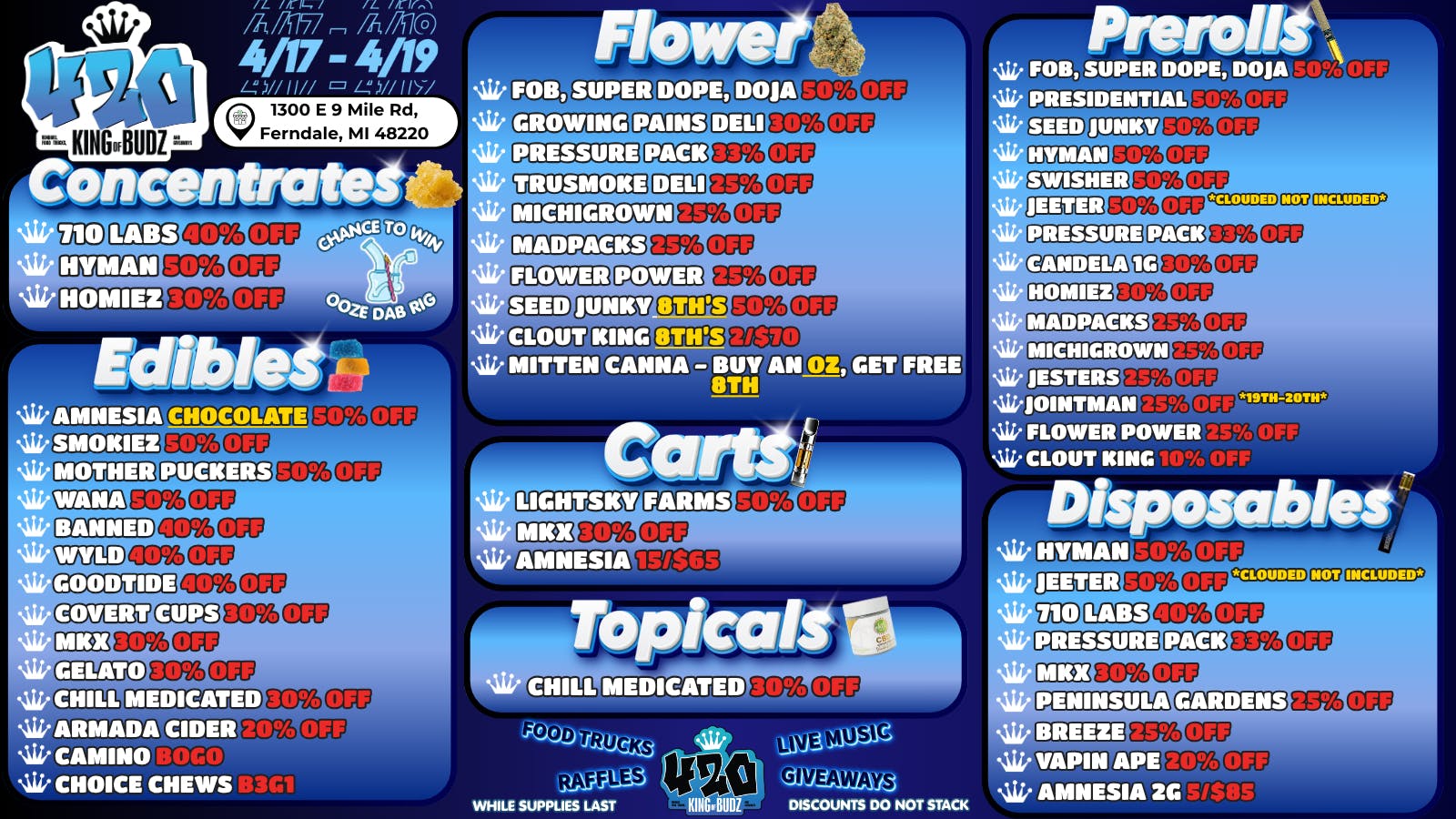 King of Budz - Ferndale 💨420 WEEKEND @ KOB FERNDALE💨