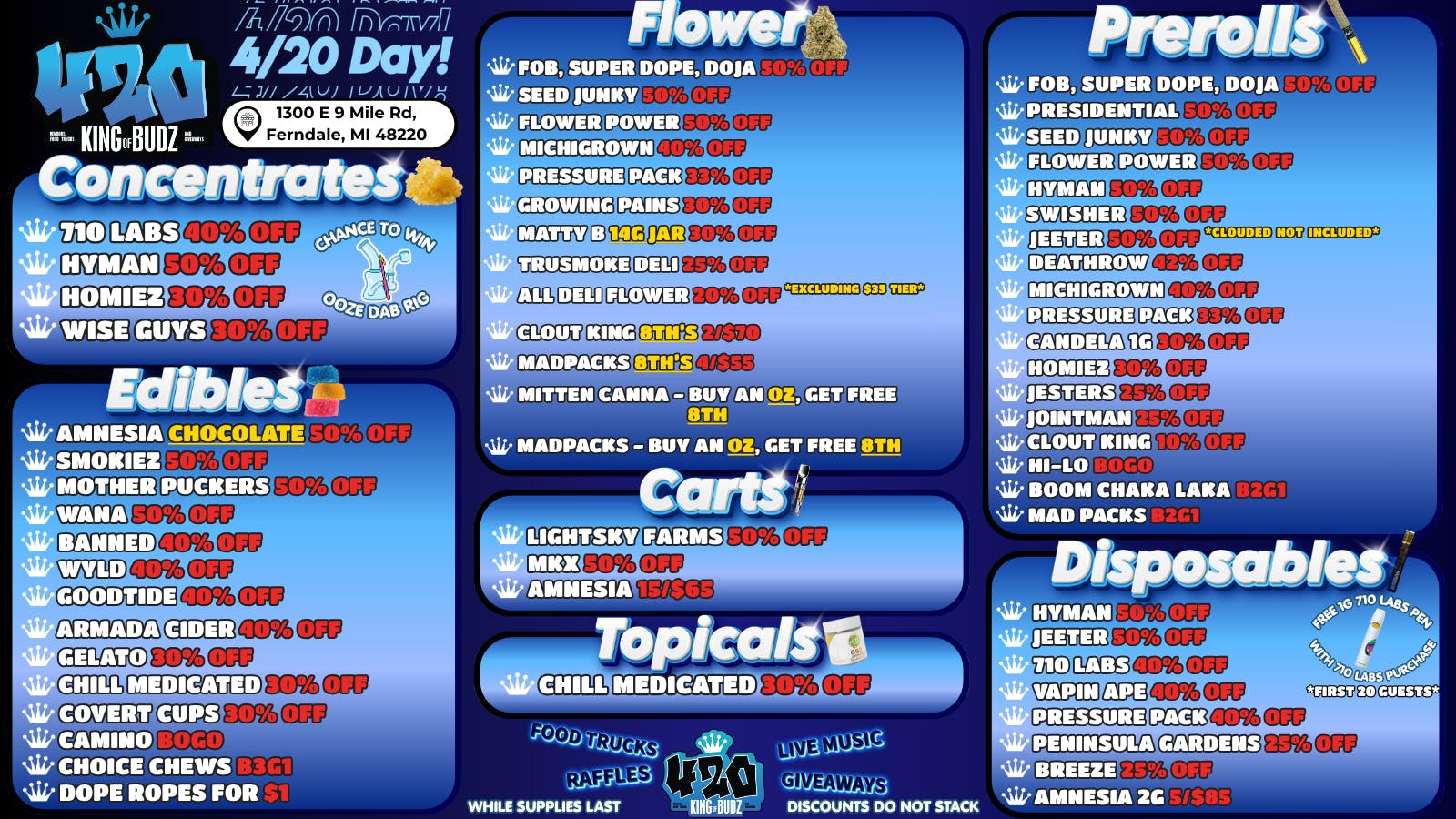 King of Budz - Ferndale 💨420 @ KOB FERNDALE💨