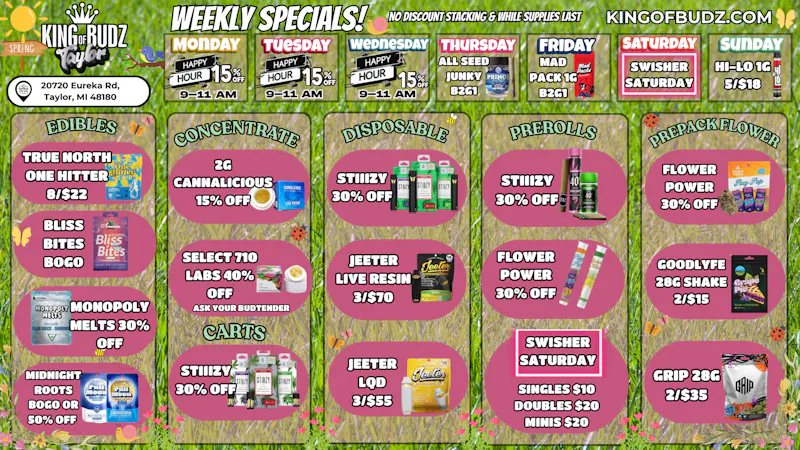 King of Budz Taylor TAYLOR SPRING DEALS 🌸