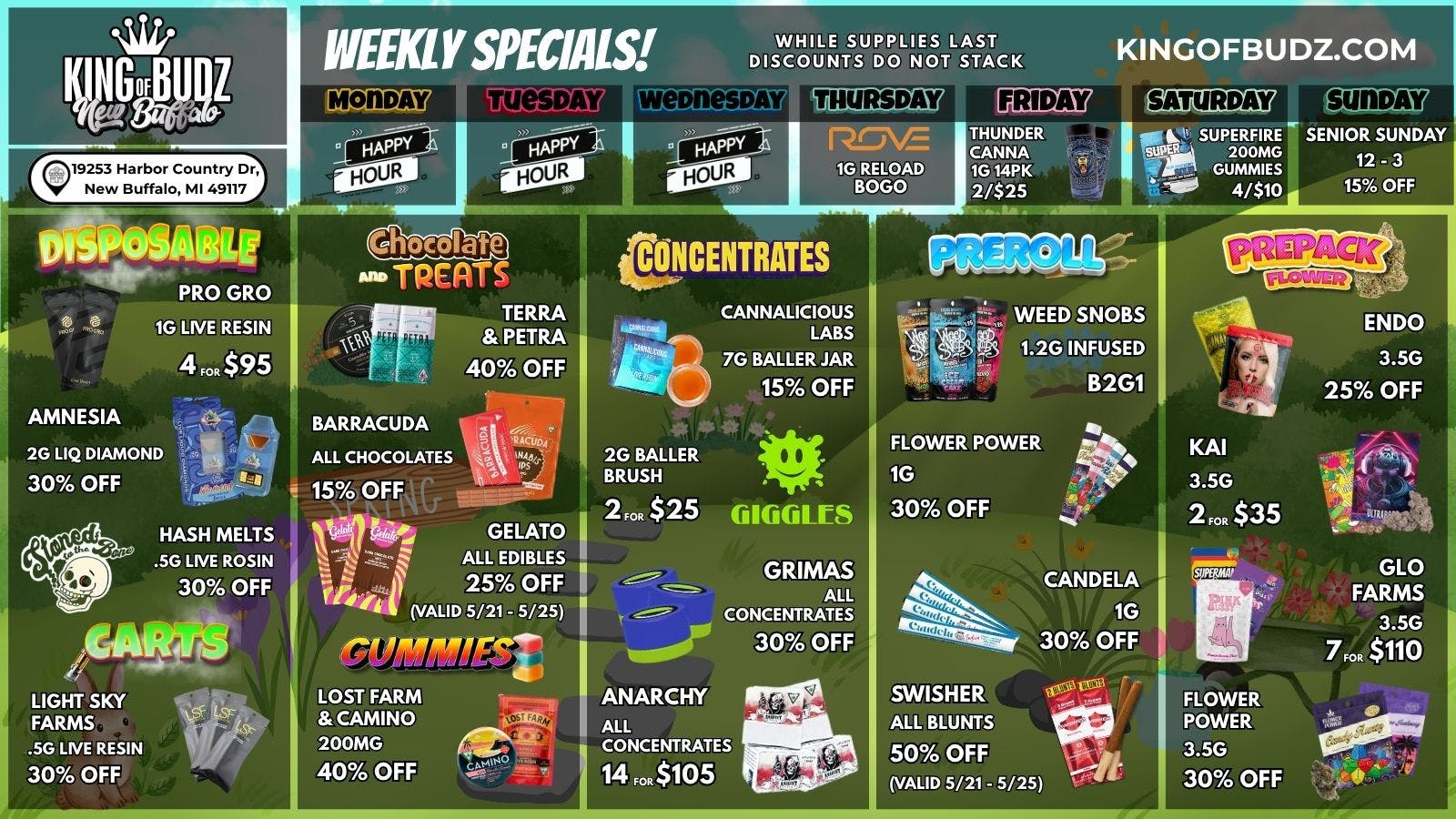 King of Budz - New Buffalo Shop New Buffalo's Lowest Prices !!!