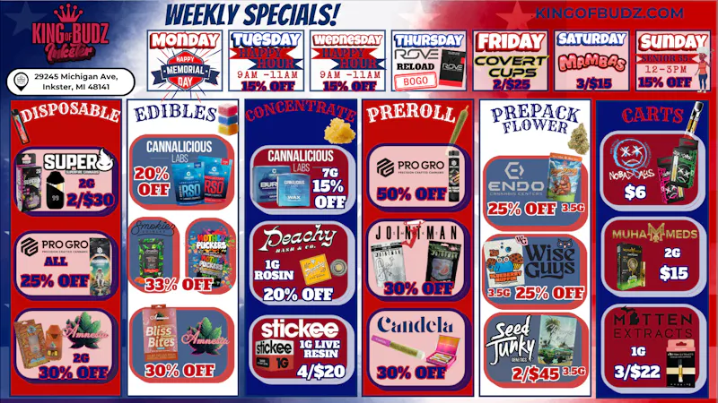 King of Budz Inkster BIG SPRING SAVINGS AT KOB INKSTER!
