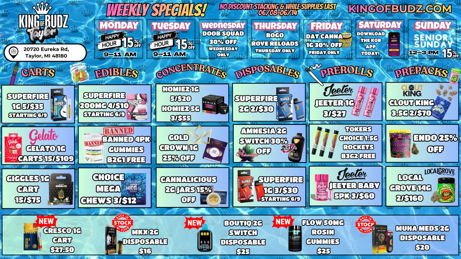King of Budz Taylor TAYLOR SUMMER DEALS 🔥🌊