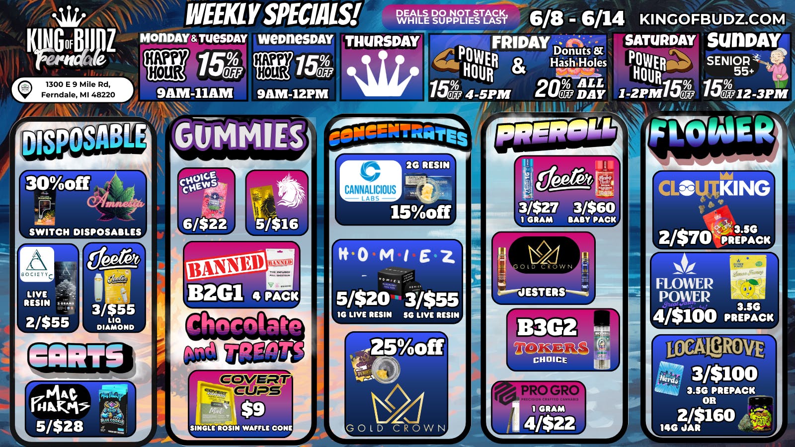 King of Budz - Ferndale Check Out Our Summer Deals