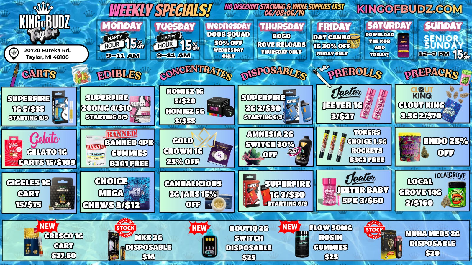 King of Budz Taylor TAYLOR SUMMER DEALS 🔥🌊