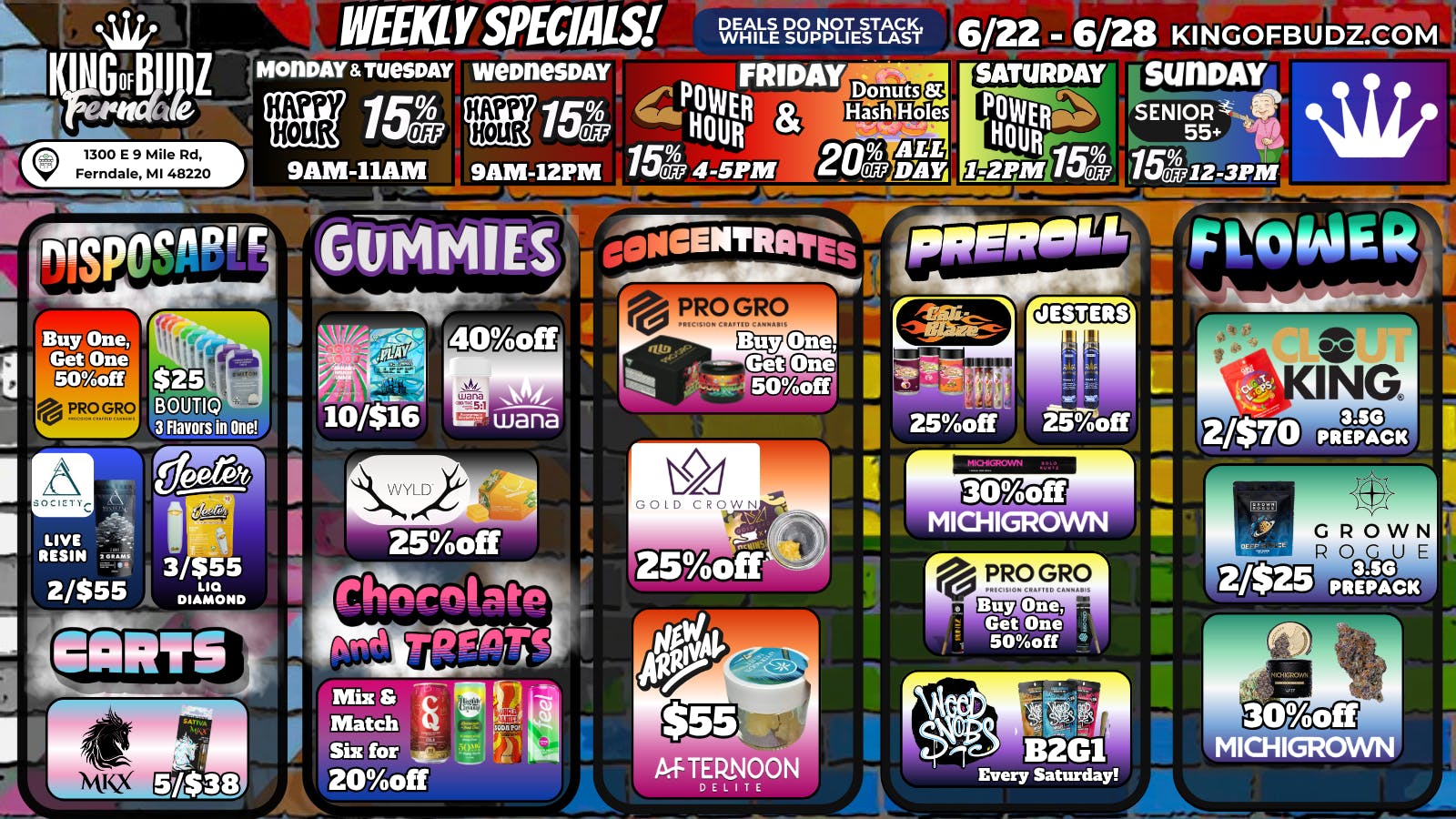 King of Budz - Ferndale Check Out KOB Ferndale Summer Time Deals