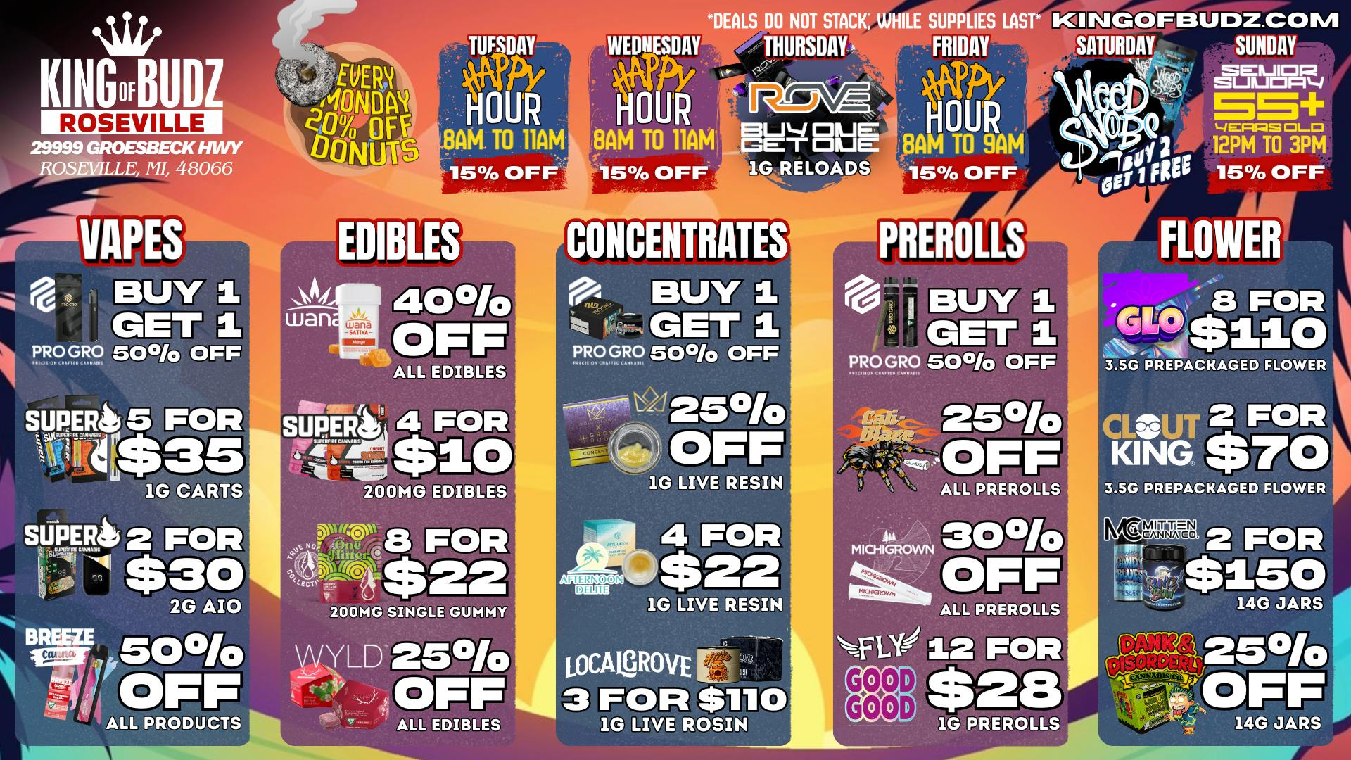 King of Budz Roseville NEW DEALS @ ROSEVILLE