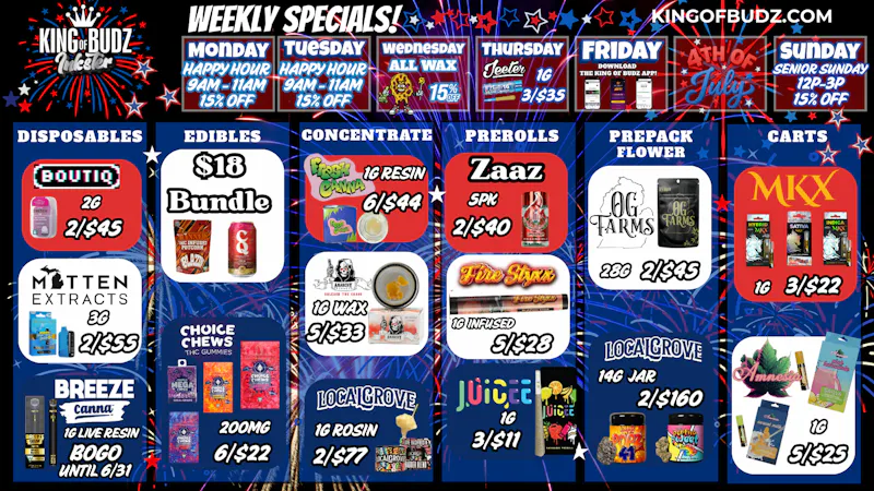King of Budz Inkster DEALS KEEP GETTING HOTTER AT KOB INKSTER!