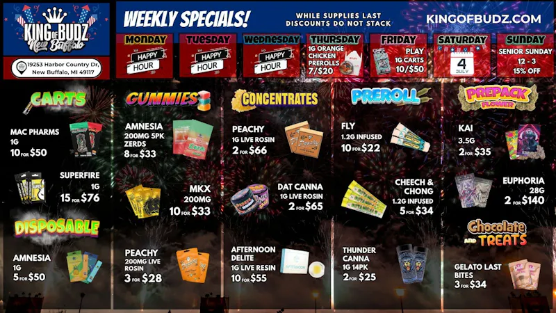 King of Budz - New Buffalo Shop New Buffalo's Lowest Prices !!!