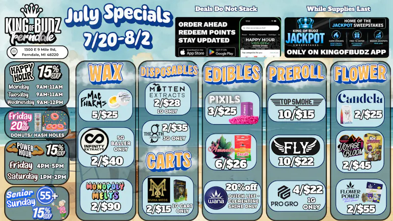 King of Budz - Ferndale ☀️Summer Deals @ KOB Ferndale☀️