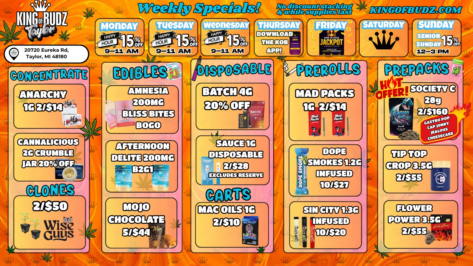 King of Budz Taylor NEW MONTH NEW DEALS @ TAYLOR KOB👑