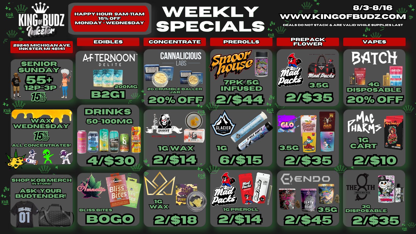 King of Budz Inkster SUMMER'S HOT, DEALS ARE EVEN HOTTER!