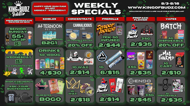 King of Budz Inkster SUMMER'S HOT, DEALS ARE EVEN HOTTER!