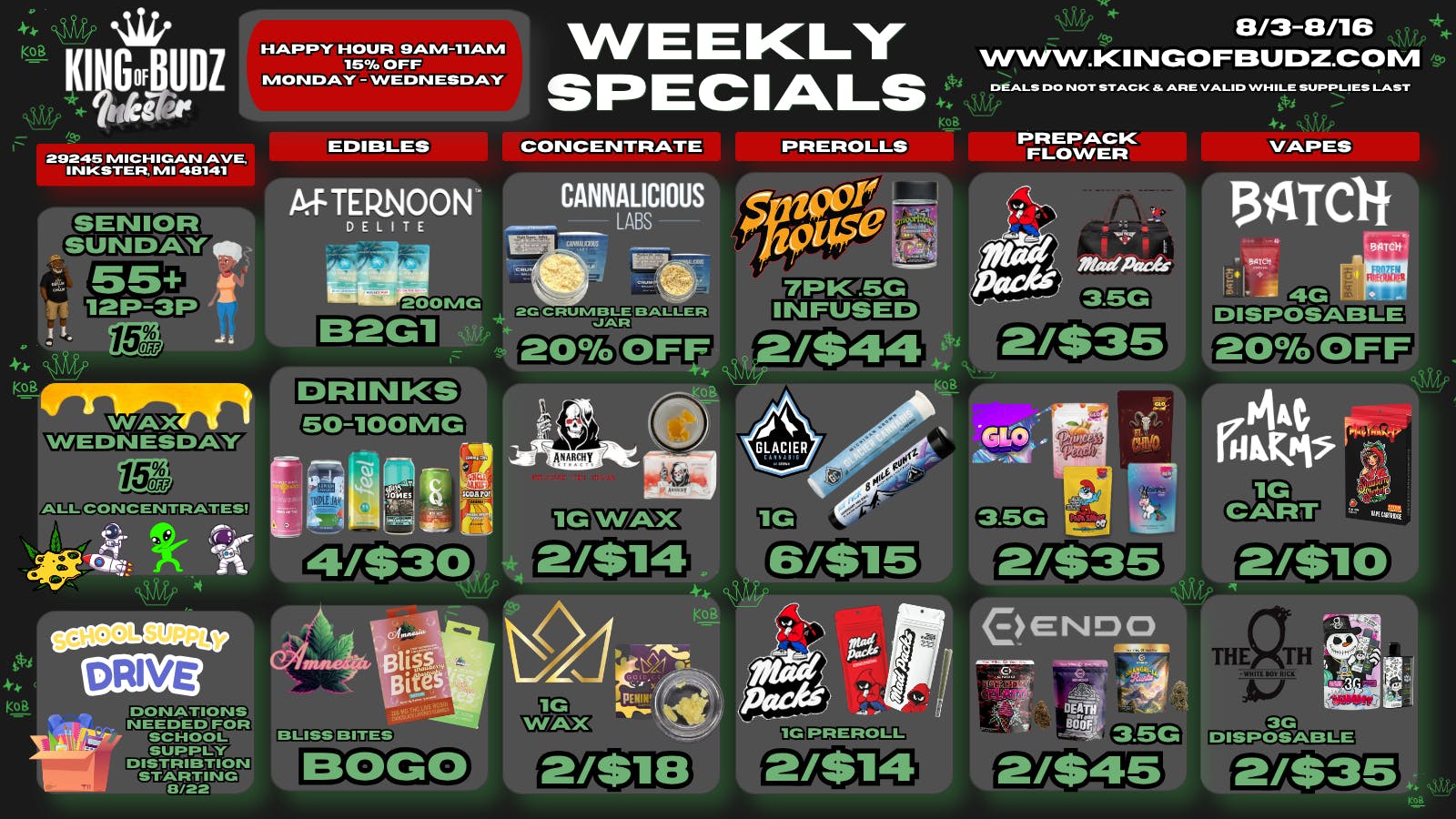 King of Budz Inkster SUMMER'S HOT, DEALS ARE EVEN HOTTER!