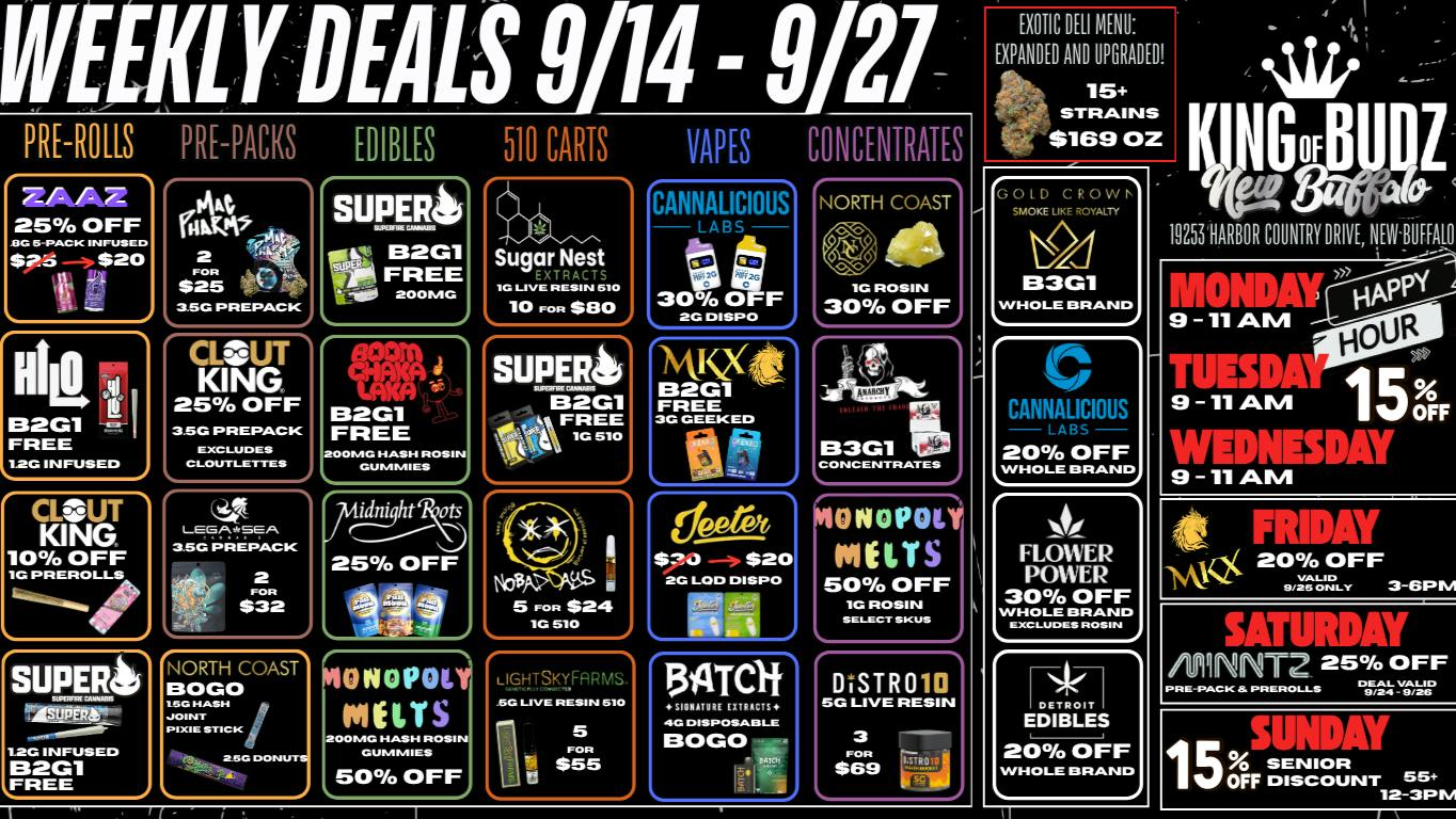 King of Budz - New Buffalo Shop New Buffalo's Lowest Prices !!!