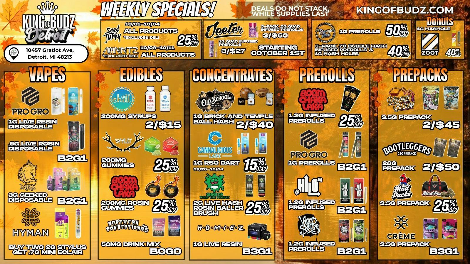 King of Budz - Detroit 🔥 The Hottest Deals in D @ KOB Detroit 🔥