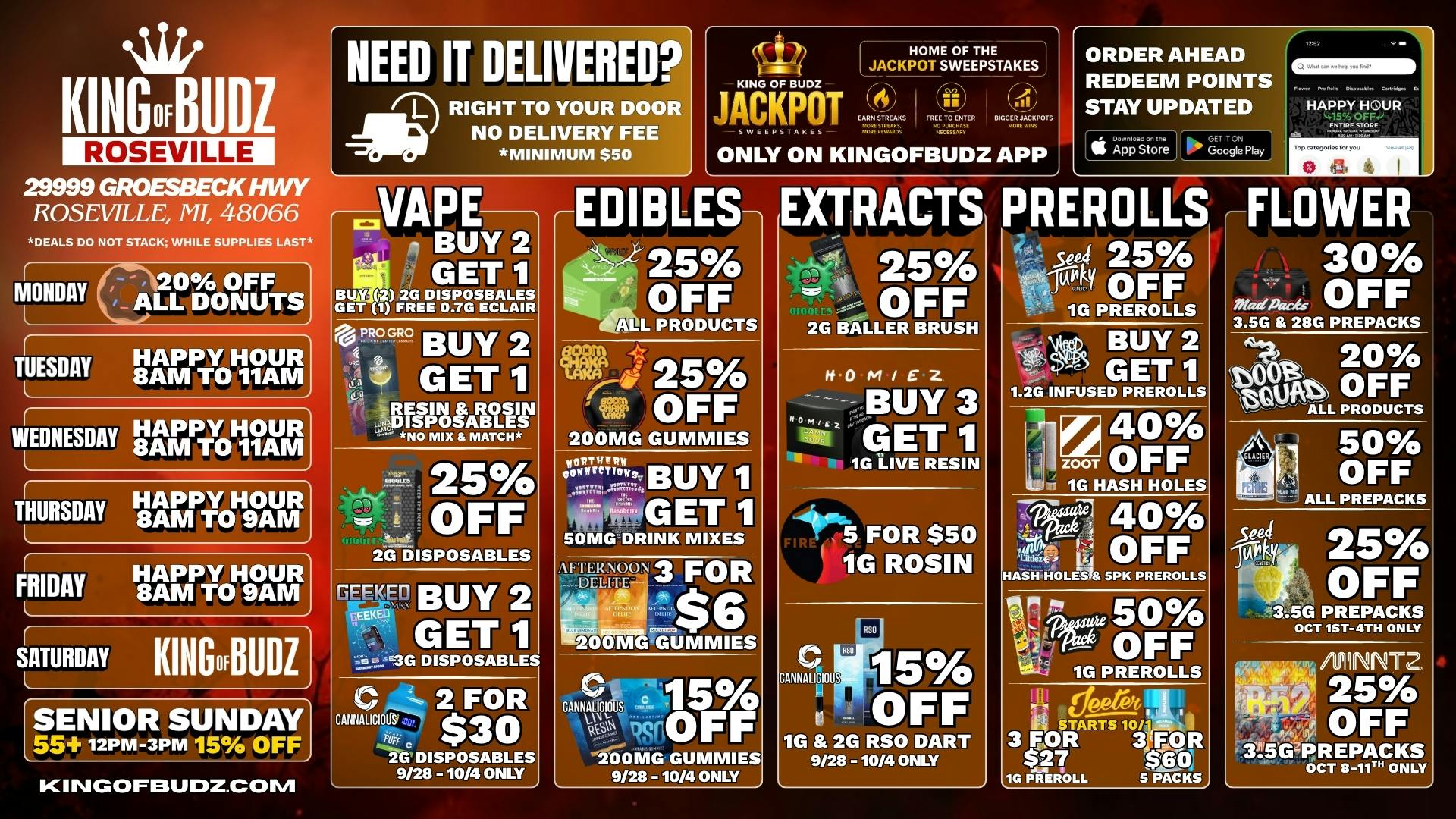 King of Budz Roseville ROSEVILLE DEALS 🌹
