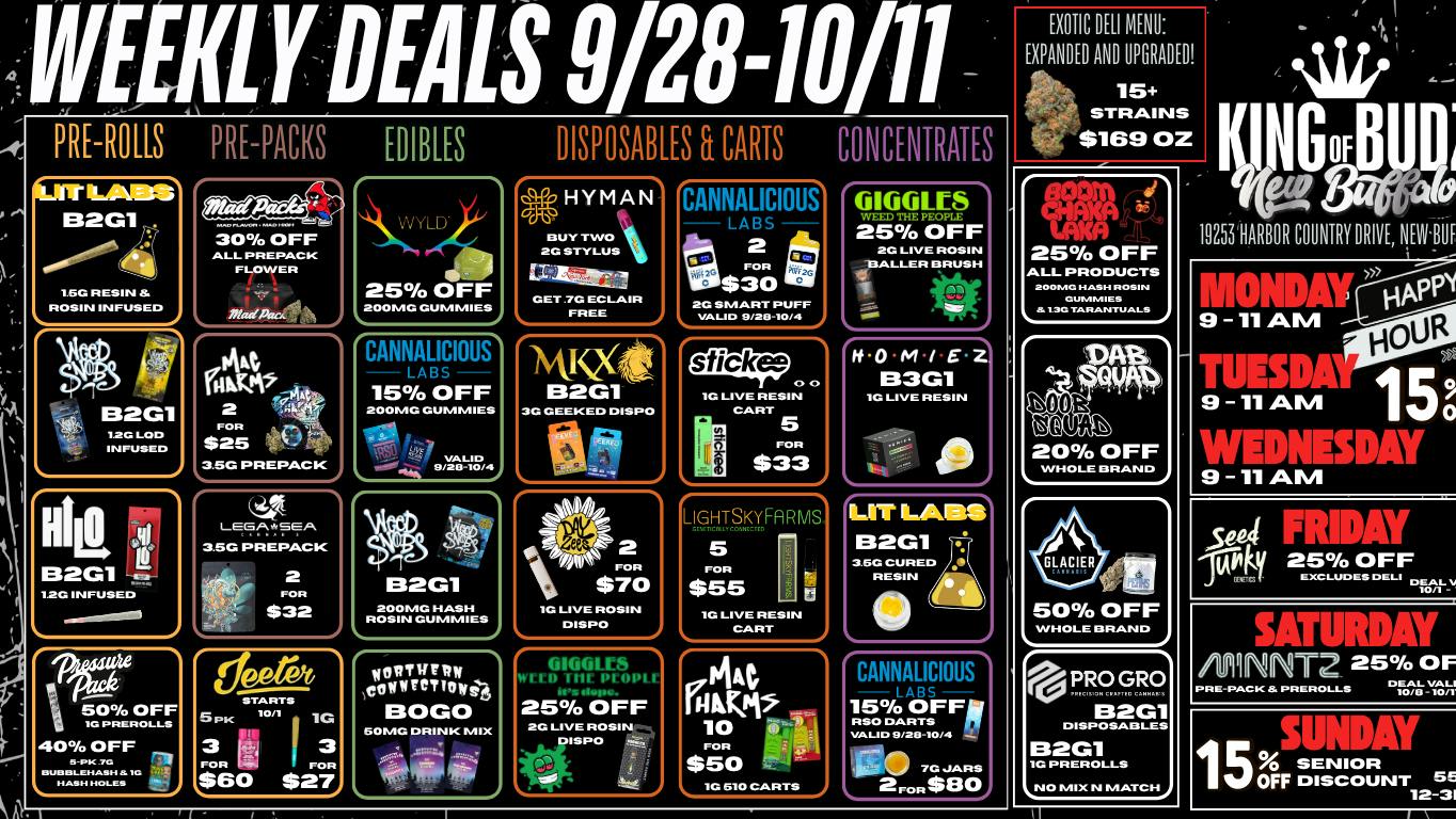 King of Budz - New Buffalo Fall into savings at KOB New Buffalo !!!