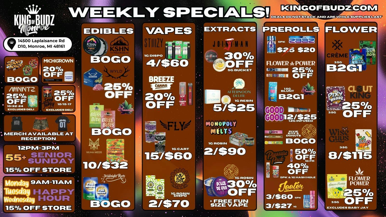 King of Budz - Monroe SCARY GOOD DEALS
