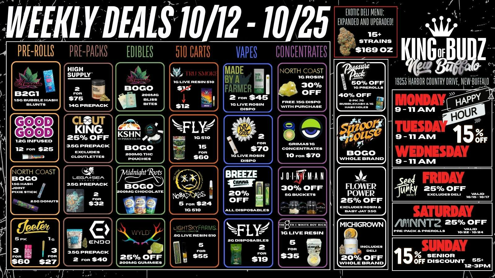 King of Budz - New Buffalo Fall into savings at KOB New Buffalo !!!