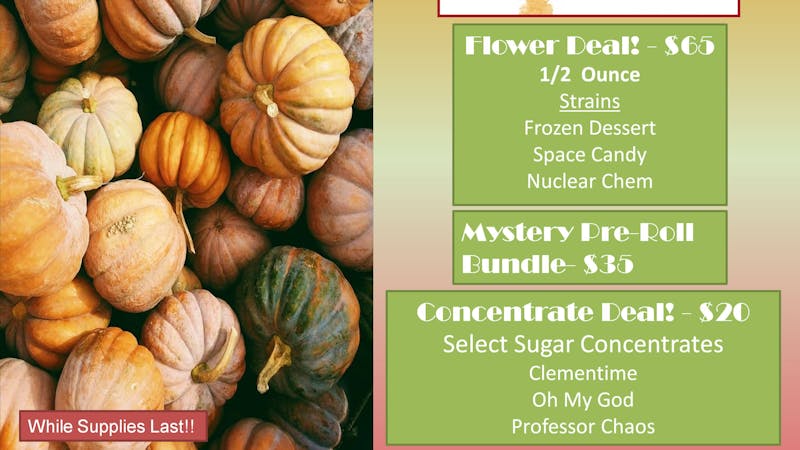 Lakewood Cannabis - Standish Fall Treats Sale!