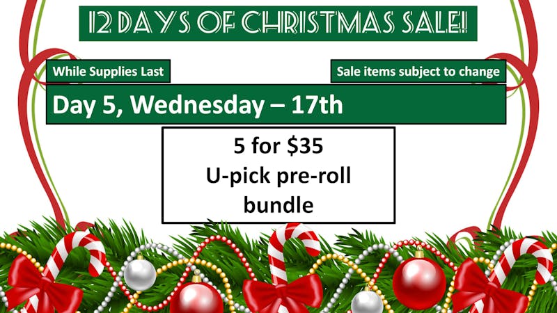 Lakewood Cannabis - Standish 2025 12 Days of Sales - Day 5
