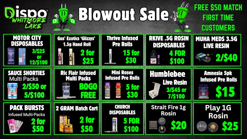 Dispo - Whitmore Lake 🎁BLOWOUT SALE, 50% OFF ITEMS🎁