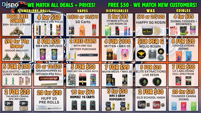 Dispo Bay City South 💵FREE $50 NEW CUSTOMERS💵