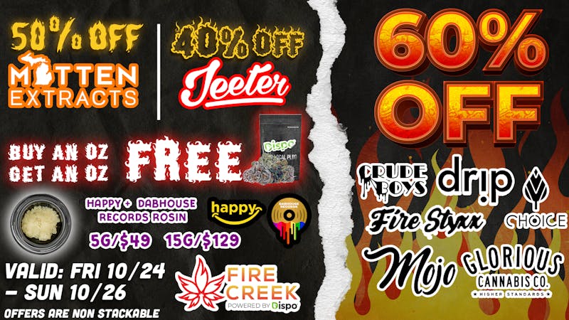 Fire Creek Battle Creek - Recreational 🎁60% OFF CHOICE, 50% OFF MITTEN, 40% OFF JEETER🤯