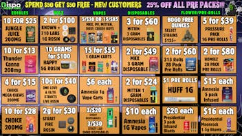 Dispo Hazel Park 🎃$50 Free👻New Customers🎃25% OFF PRE PACKS👻