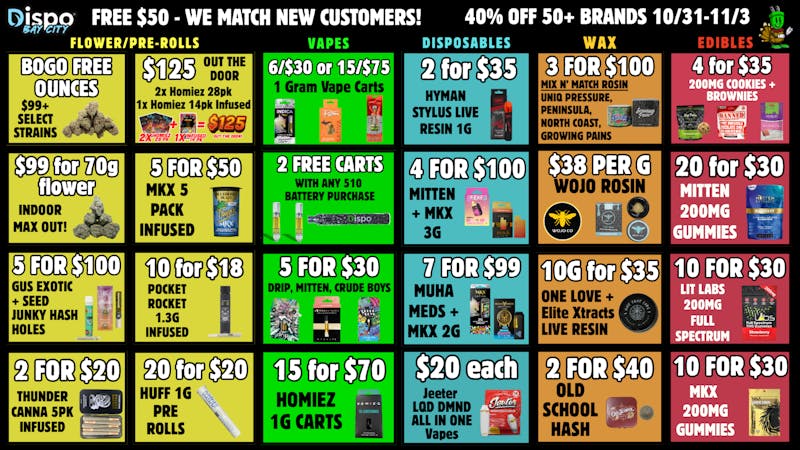 Dispo Bay City South 🦃FREE $50🔥NEW CUSTOMERS🍗