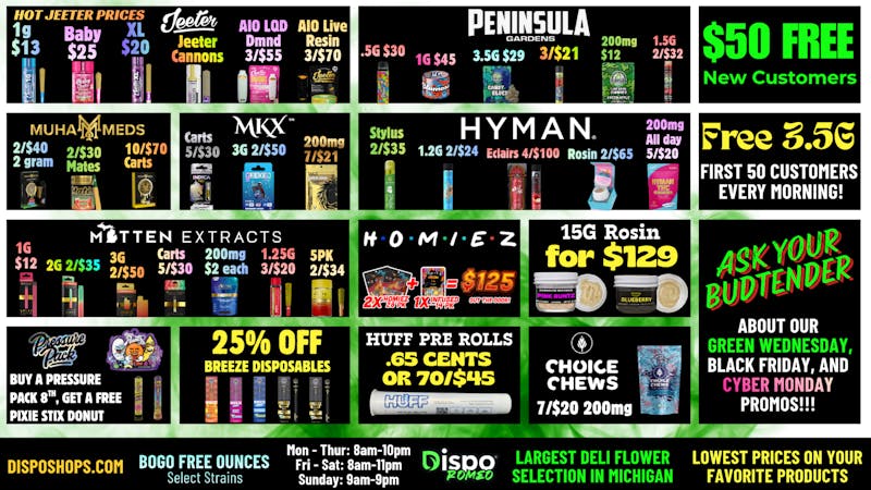 Dispo Romeo $50 Free New Customers + FREE 3.5G FIRST 50 DAILY