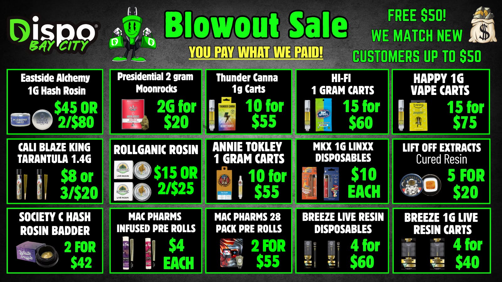 Dispo Bay City North 🤯YOU PAY WHAT WE PAID🎁HUGE BLOWOUT DEALS‼️