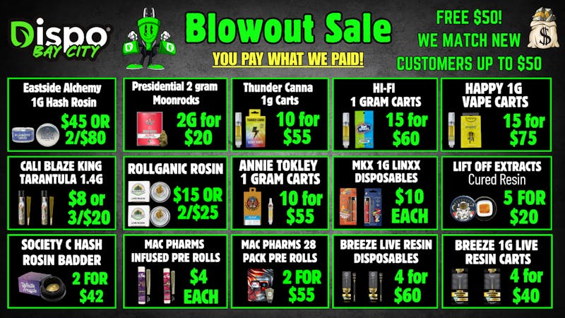 Dispo Bay City North 🤯YOU PAY WHAT WE PAID🎁HUGE BLOWOUT DEALS‼️