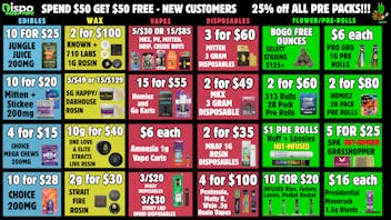 Dispo Hazel Park 🦃$50 Free🍗New Customers🔥25% OFF PRE PACKS🦃