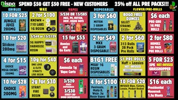 Dispo Hazel Park 🦃$50 Free🍗New Customers🔥25% OFF PRE PACKS🦃