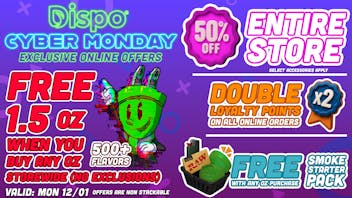 Dispo - Whitmore Lake 📲50% OFF ENTIRE STORE, BUY 1OZ, GET 1.5 OZ FREE🌐