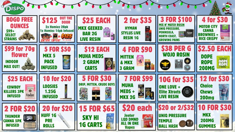 Dispo Bay City South 🎅🏼FREE $50🎄NEW CUSTOMERS🎁15G/$129 ROSIN💨