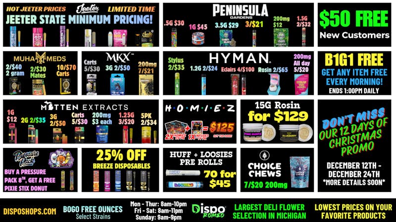 Dispo Romeo 🤯 B1G1 FREE, ANY ITEM 8AM - 1PM DAILY 🎁